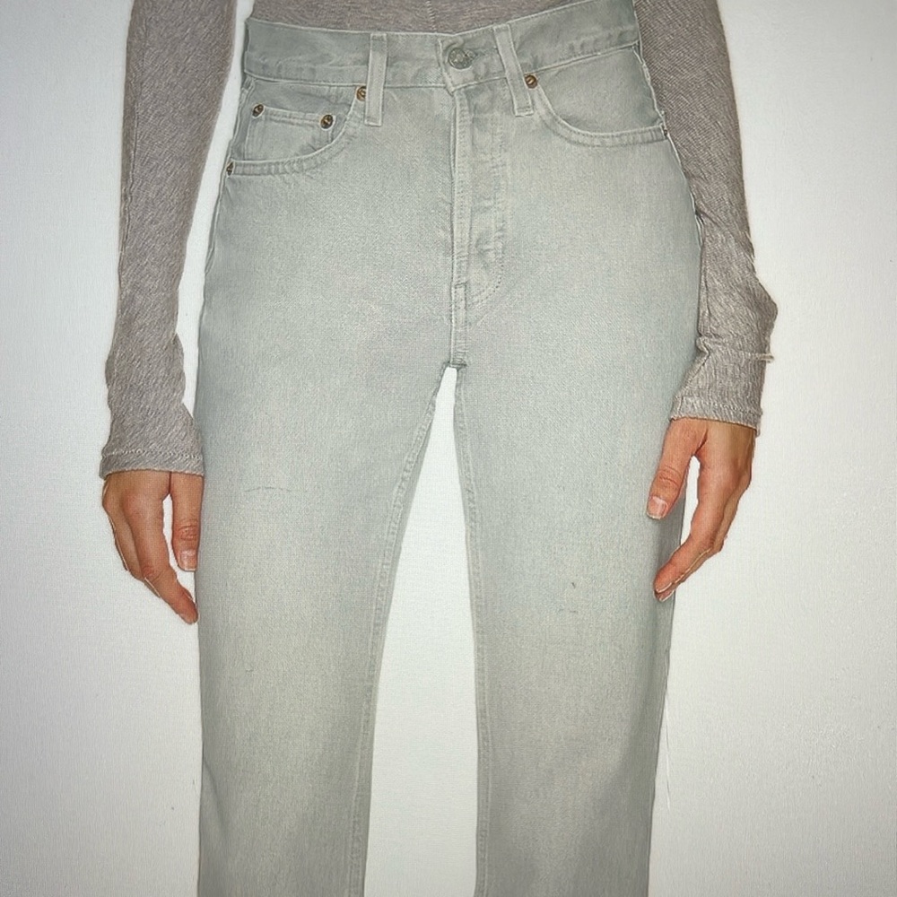 NWT Re/ Done 70s bootcut coated quartz size 31 - Picture 2 of 14